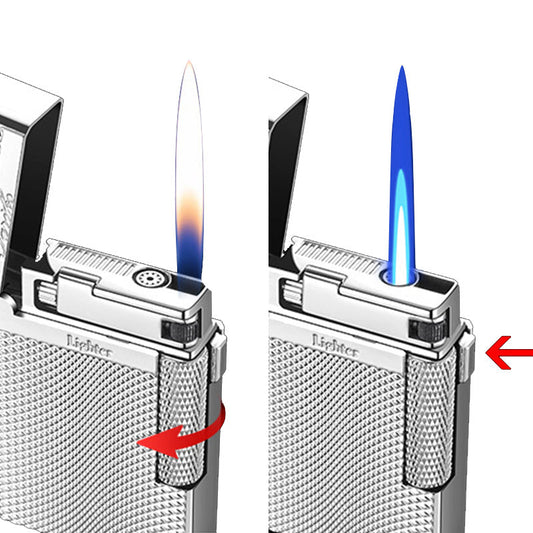 🎊Weihnachts-Vorverkauf-30% Rabatt🎊Modisches, winddichtes Feuerzeug mit Doppelflamme